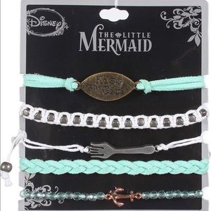 DISNEY THE LITTLE MERMAID KISS THE GIRL BRACELETS
